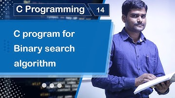 C program for Binary search algorithm - C Practical Program 14 🚀