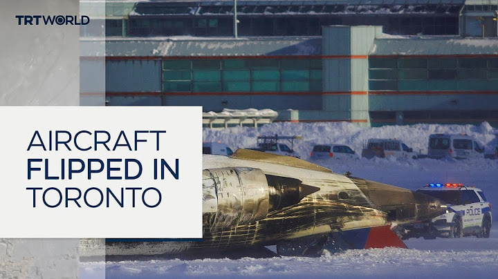 Eight injured after plane flips during landing at Toronto Airport