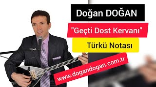 Sıfırdan Bağlama Dersi Doğan DOĞAN- Geçti Dost Kervanı Eyleme Beni türkü notası solfej yapma