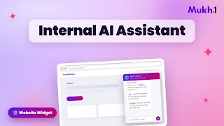 Internal AI Assistant on Website Chat Widget | AI Agent Demo (Mukh.1)