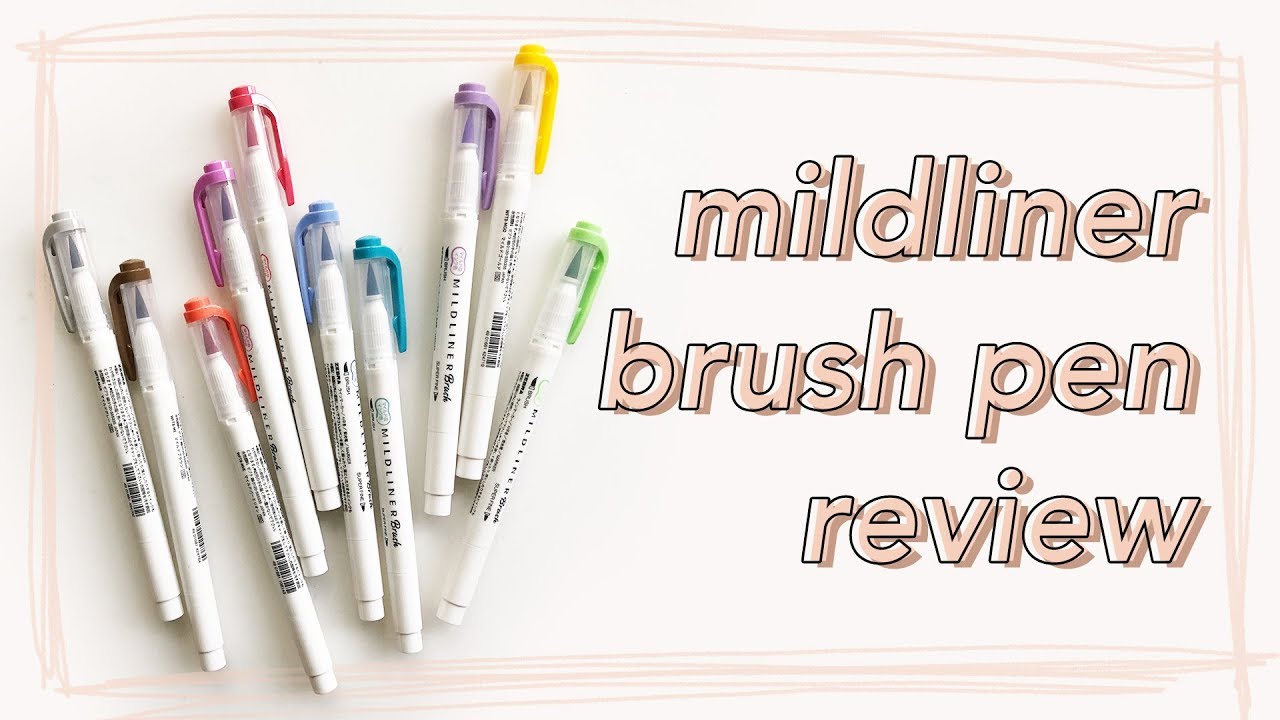 New colors!* Zebra Mildliner Brush Pens for calligraphy and hand lettering  beginners 