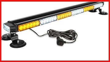 ASPL 38.5" 78LED Strobe Light Bar Double Side Flashing High Intensity Emergency Warning Flash Strobe