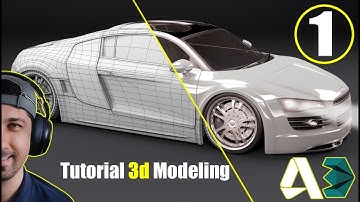 3D Modeling | Audi R8 | For video Games | by 3DS Max | Part01