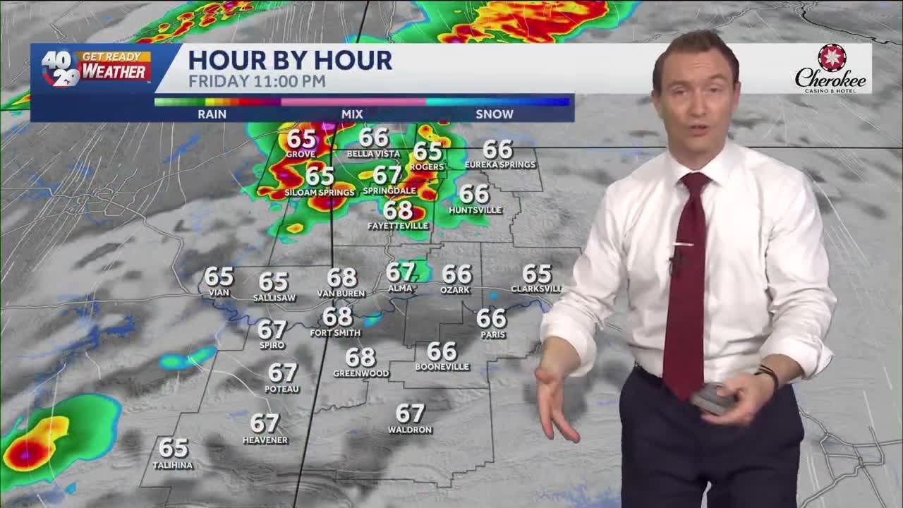 Severe storms expected to enter parts of NWA, River Valley - YouTube