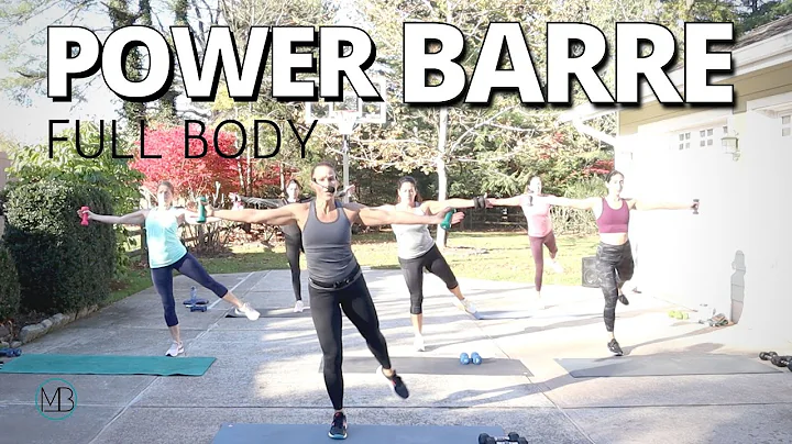 30 MIN Full Body Power BARRE Workout | Sculpt & St...