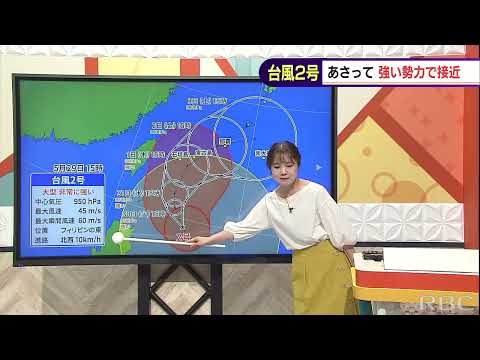 八重山地方に近づく台風2号 進路は、注意は 気象予報士が解説（29日夕）
