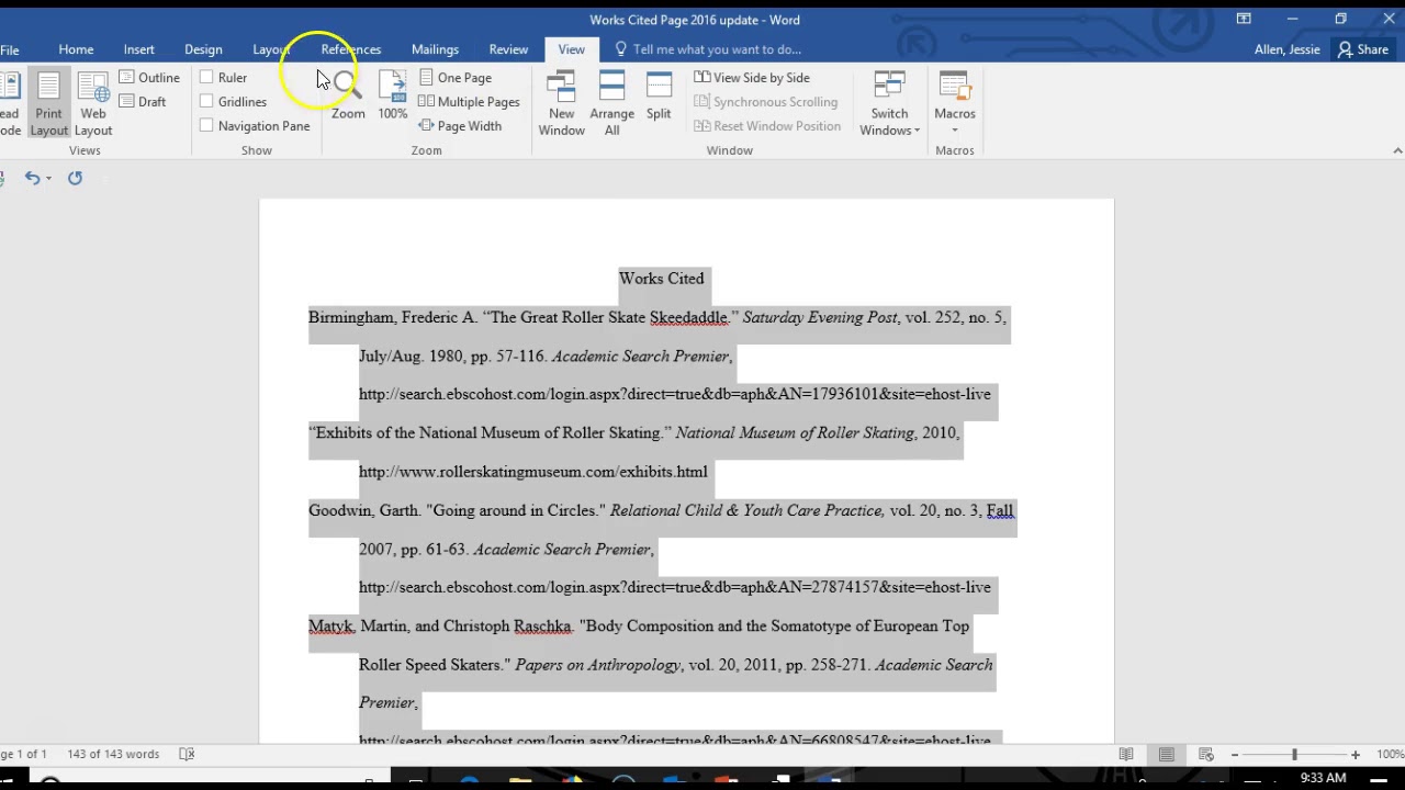 How To Fix Hanging Indent Margin From Google Docs To Word Mla Or Apa Youtube