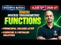 Inverse Trigonometric Functions Class 12 | Exercise 2.1 NCERT Solutions | Principal Value Concepts