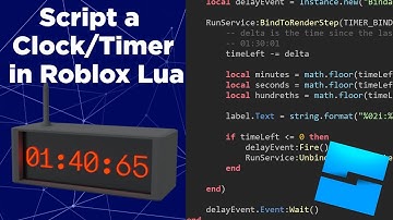 How to script a realistic Clock/Timer in Roblox Studio