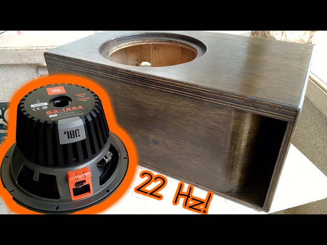 Top Mount Subwoofer Front Kerfed Ported Plywood Box - DIY