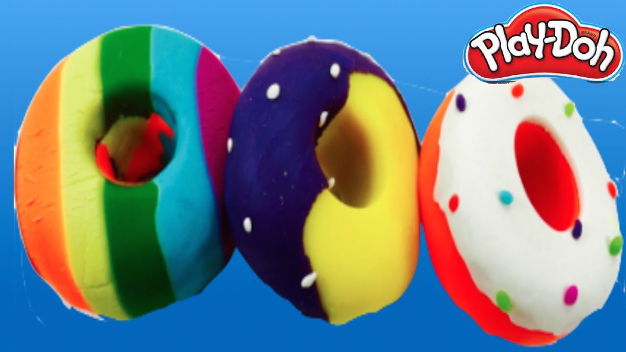 PlayDoh Donuts Easy DIY Play Doh Creation Play Doh Food YouTube