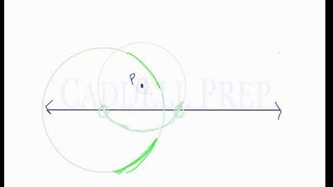 Perpendicular Line Through a Point Off the Line (Construction)
