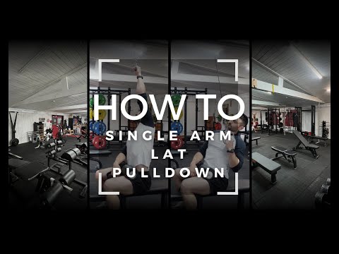 How To Single Arm Lat Pulldown