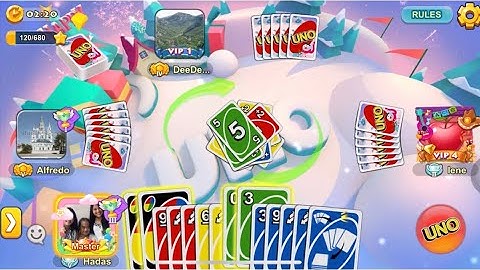 🥳 A trick on turning lose into victory in Facebook Uno Card Game (Ranked mode - Go Wild x80)