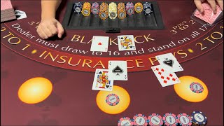 Blackjack | $100,000 Buy In | ULTRA RARE High Roller Session! Big Bets & Entire Table Has Blackjack!