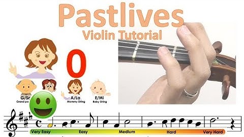 Sapientdream - Pastlives sheet music and easy violin tutorial