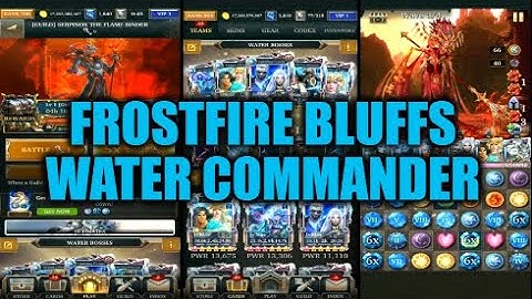 Legendary Game Of Heroes: Frostfire Bluffs Event Gameplay/Team Testing (Water Commander)