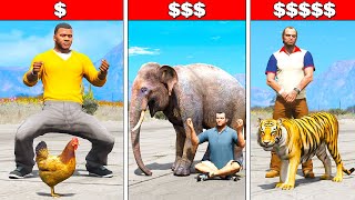 ЖИВОТНОЕ ЗА 2$ или ЖИВОТНОЕ ЗА 100.000$ / GTA 5 СРАВНЕНИЕ Дешёвое и Дорогое (Моды ГТА 5)