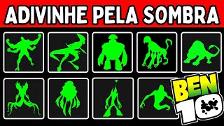 ⌚ BEN 10 l ADIVINHE O NOME DO ALIENS PELA SOMBRA l APENAS 5% DOS FÃS ACERTAM TODOS #quiz