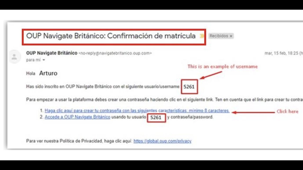 Como activar mi cuenta y crear mi contraseña - Usando Navigate por 1era