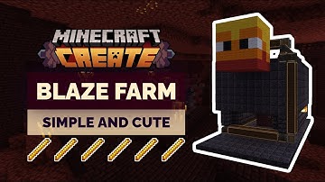Simple Blaze Farm with Minecraft Create Mod. Step-by-Step Guide.