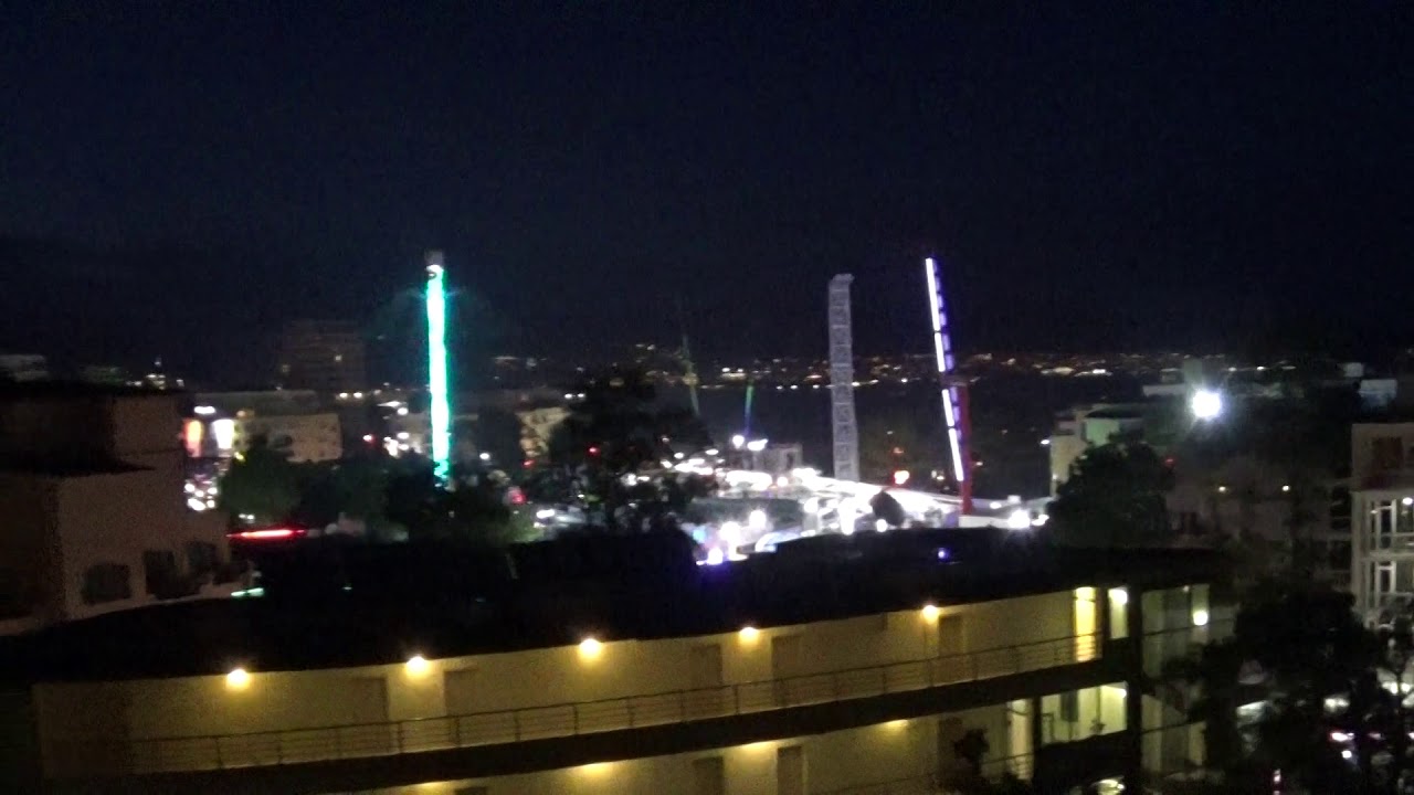 Sunny Beach and Fun Fair, Bulgaria - by night