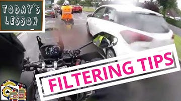 Hoe je op een motorfiets kunt filteren. (Tips voor motorrijden van een gekwalificeerde, gevorderd...