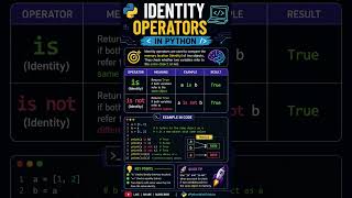 Identity operators | day 13 /100