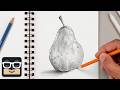 How to Draw a Realistic Pear | Step by Step Sketch Tutorial