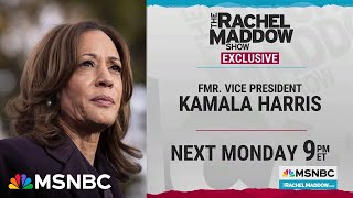 Kamala Harris Will Be Rachel Maddows Guest On Monday, Sept. 22