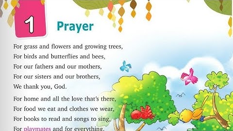 class 3 chapter 1 prayer English reader mittsure publication