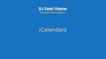 iCalendar Feeds within DJ Event Planner