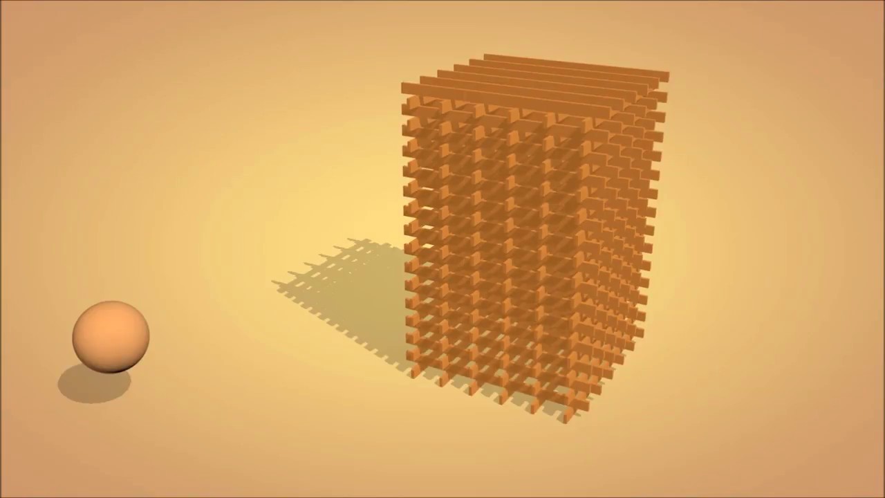 Rigid body simulation - Tower destruction - YouTube