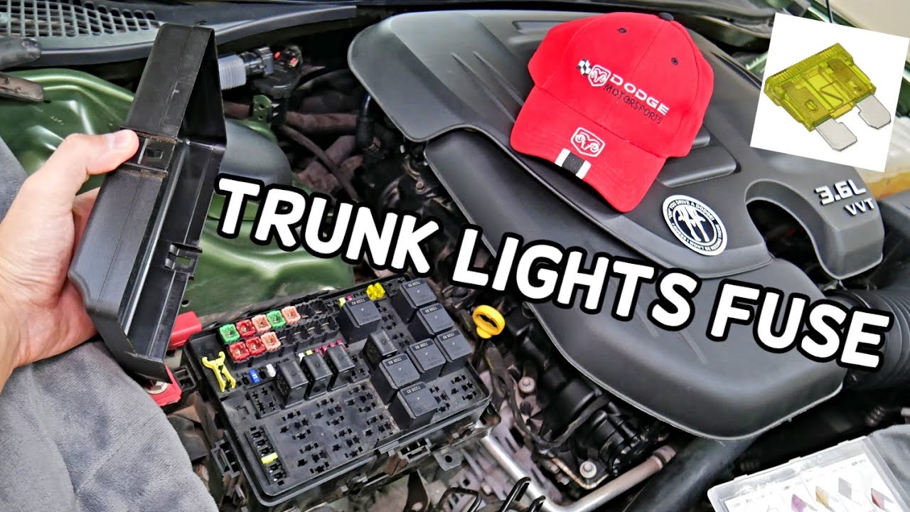 DODGE CHARGER TRUNK TAIL LIGHT FUSE LOCATION REPLACEMENT, TAIL LIGHTS FUSE  - YouTube