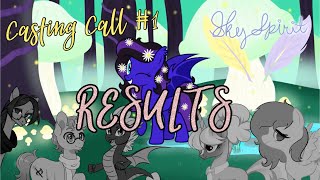 SkySpirit Casting Call #1 RESULTS