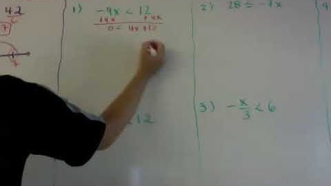 Sec 4.2 and 4.3 - Solving Inequalities
