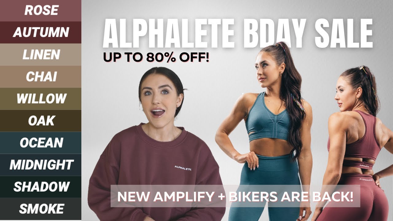 ALPHALETE BIRTHDAY SALE TRY ON HAUL GUIDE & REVIEW