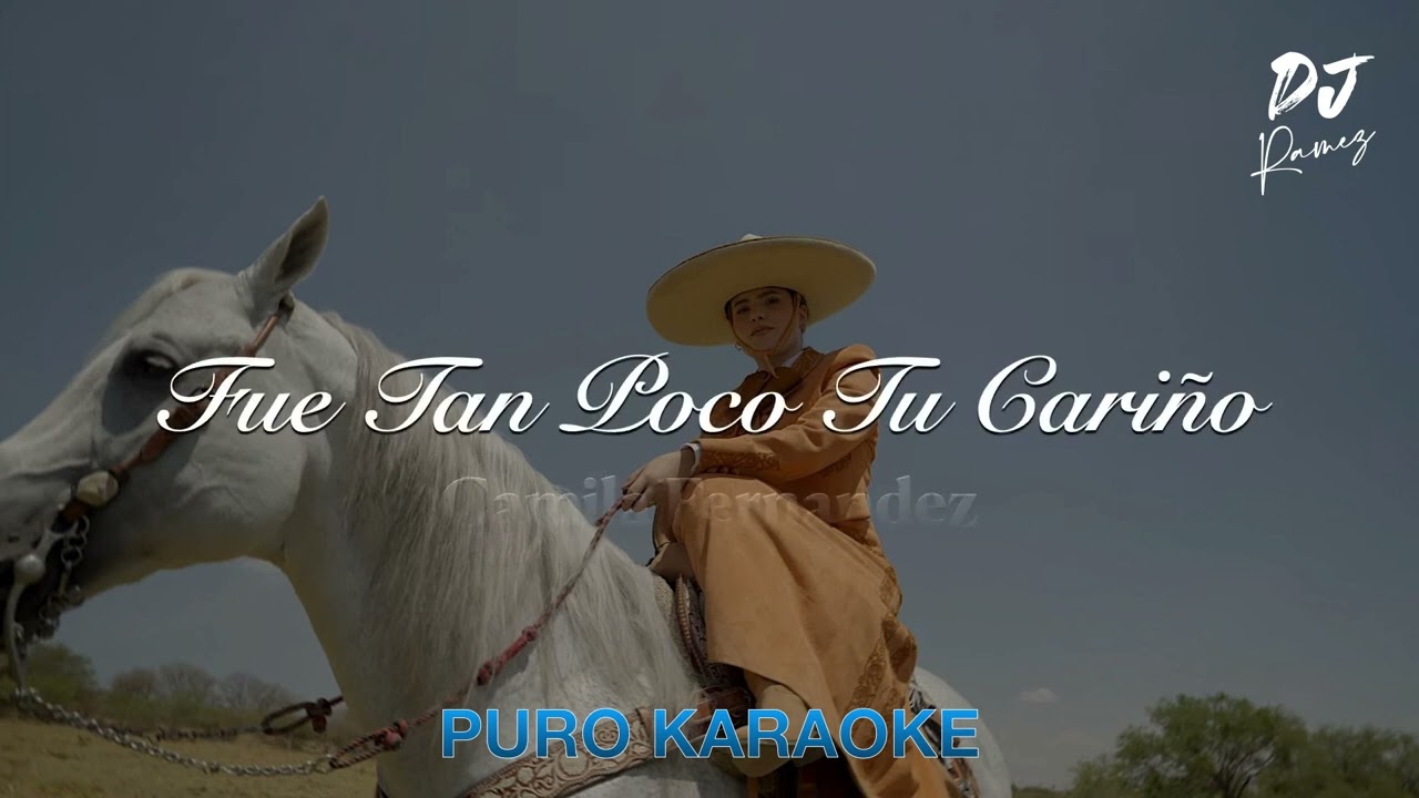 Fue Tan Poco Tu Cariñ0-Camila Fernandez-Karaoke 🎤🔥 II 2023 II