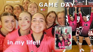 VOLLEYBALL GAME DAY in my life! | school, volleyball & more! 🏐💓