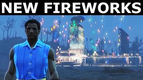 Fallout 4 Contraptions Workshop - Fireworks Demonstration (Massive Firework Launch)