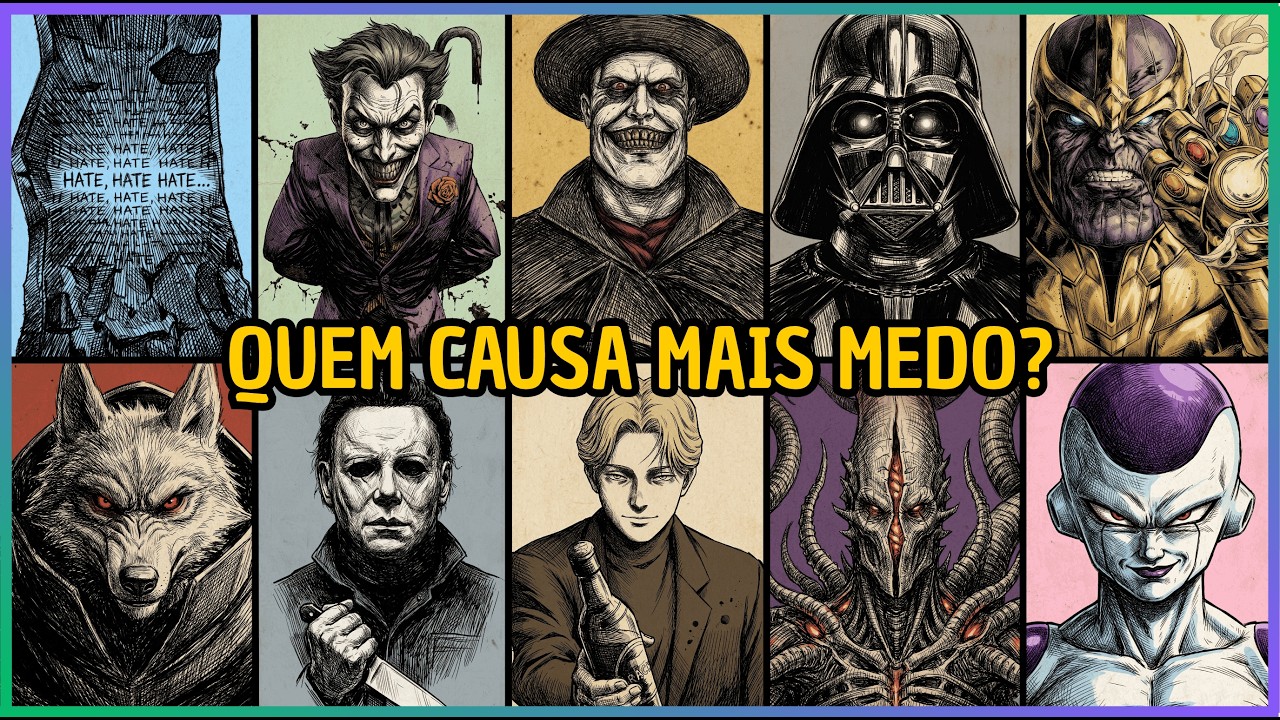 Os Personagens Mais TEMIDOS da Ficção! (Ranqueados matematicamente)