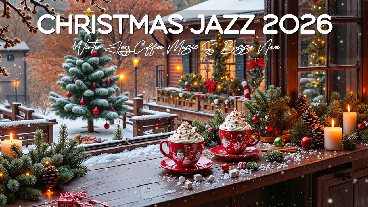 [ Christmas Jazz Background Music 2026 ] Winter Jazz Coffee Music & Delicate Bossa Nova for Holiday