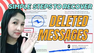 HOW TO RECOVER DELETED CONVERSATION MESSAGES IN MESSENGER