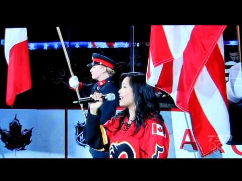 The Sea of Red - Game 3 Flames vs Blackhawks 2009 ...