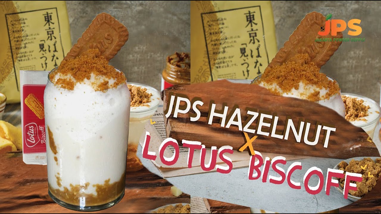 HAZELNUT BISCOFF LOTUS | Minuman Hits Kekinian | JPSPOWDER - YouTube