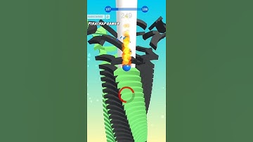 Stack ball game | level 107 | android & ios #shorts