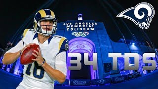 Jared Goff All 34 TD’s 2018