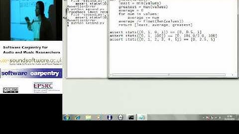 Test-driven development, part 2 (Software Carpentry)