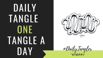 Daily Tangle - Pattern  Focus -  Steppi   | How to draw | #DailyTangler