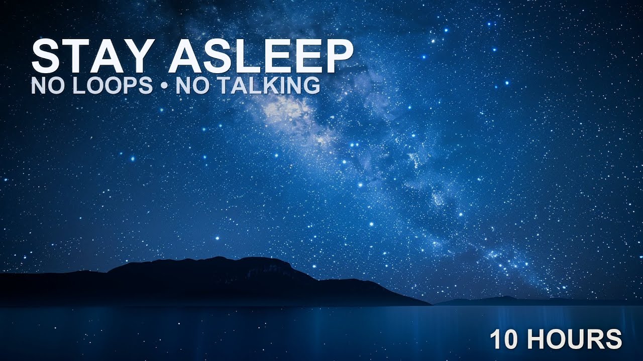10 Hour Sleep Music Black Screen • No Talking | Save Battery & No Loops